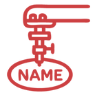 Personalisation icon for embroidery of dog's name on Dogrobes dog drying robes
