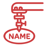 Personalisation icon for embroidery of dog's name on Dogrobes dog drying robes