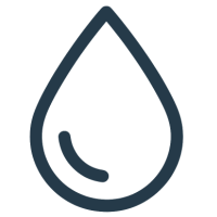 Water droplet icon signifying the quick-drying performance of Dogrobes unique super-absorbent fabric