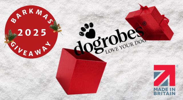 Dogrobes Christmas Barkmas image with Made in Britain branding and the Dogrobes logo Dogrobes Christmas Barkmas image with Made in Britain branding and the Dogrobes logo