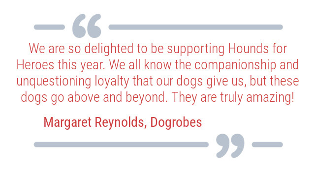 Delighted to be supporting HfH. Dogs give us companionship & unquestioning loyalty; these dogs go above and beyond. Amazing! 
